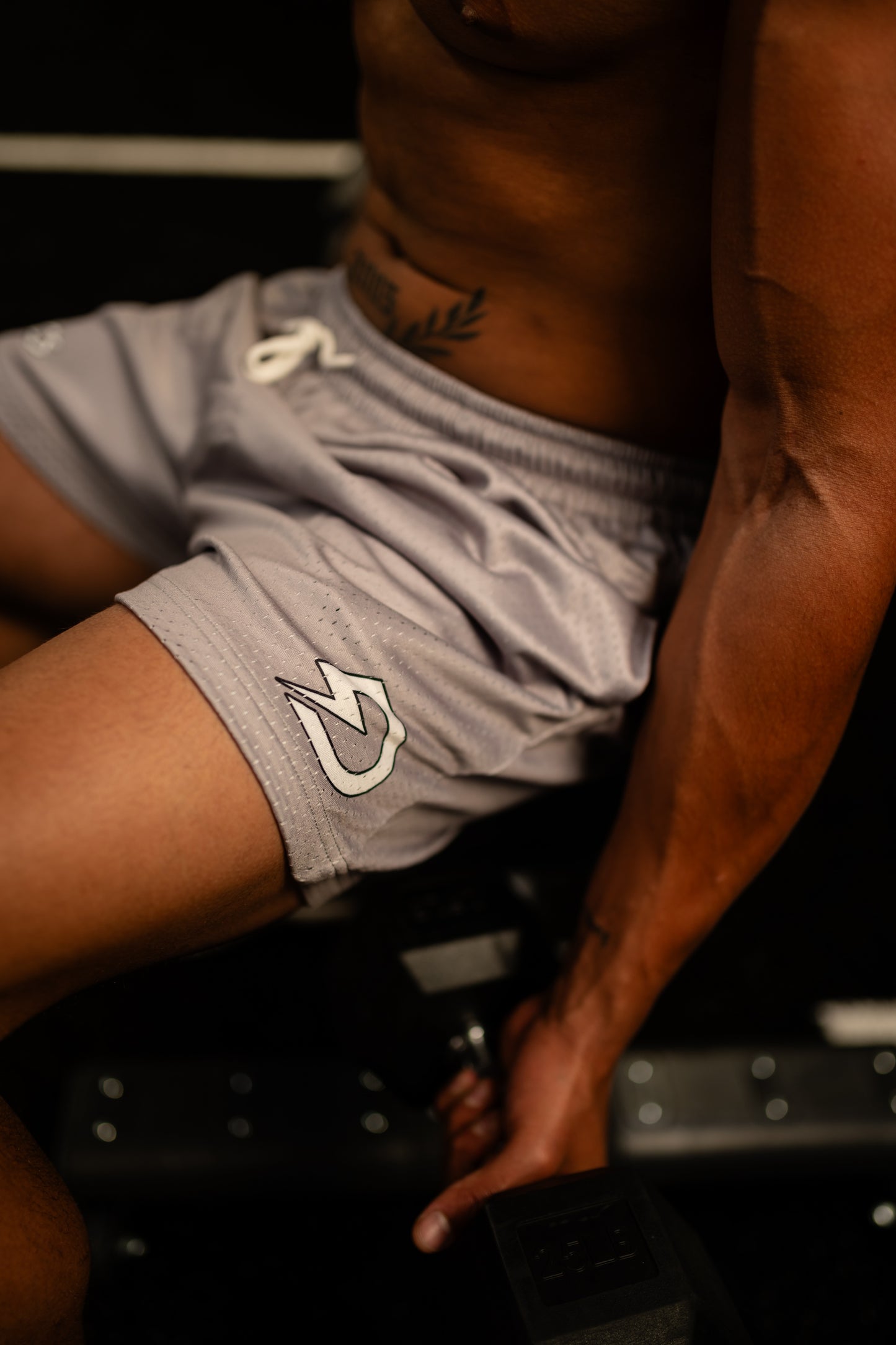 GRAY "LEGACY" MESH SHORTS